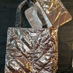 VS tote with 2 matching Cosmo bags